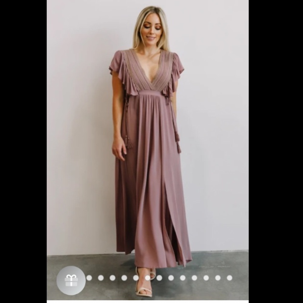 Mauve maxi dress